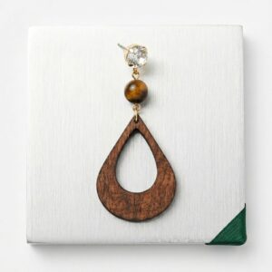 Premium Handcrafted Wooden Drop Earrings for Women | Natural Wood Jewellery | Wodo Craft