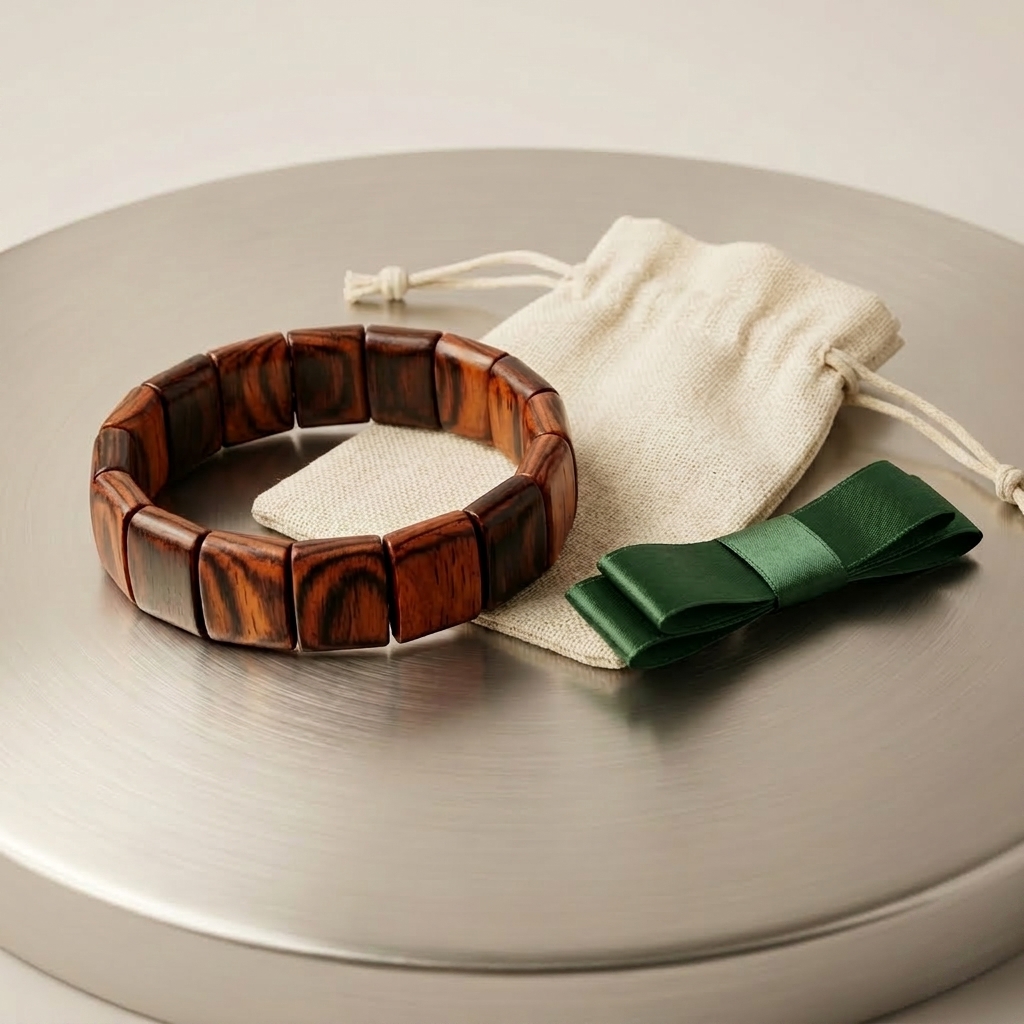 Luxury Handmade Wooden Flexible Bracelet | Natural Wood Jewellery for Women | Wodo Craft - Image 4